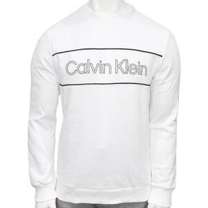 Calvin Klein | Men's White Logo Sweatshirt Size Large